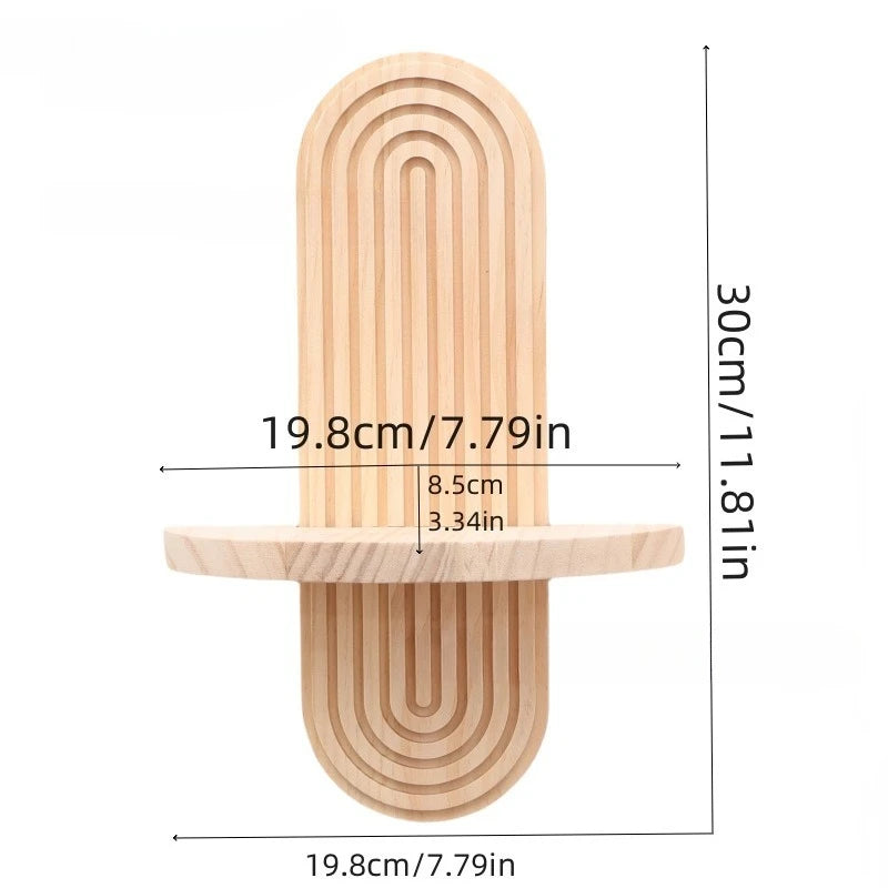 Étagère Murale Bois Arc-en-Cie Support Plante Design | Lot 2 - vue 5 | Plantovia