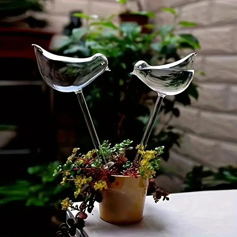 Arroseur Automatique Oiseau Verre - Système Irrigation Goutte à Goutte | Lot 3 - vue 2 | Plantovia