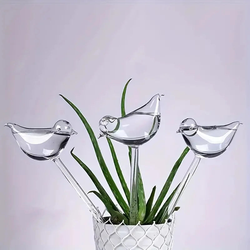 Arroseur Automatique Oiseau Verre - Système Irrigation Goutte à Goutte | Lot 3 - Plantovia